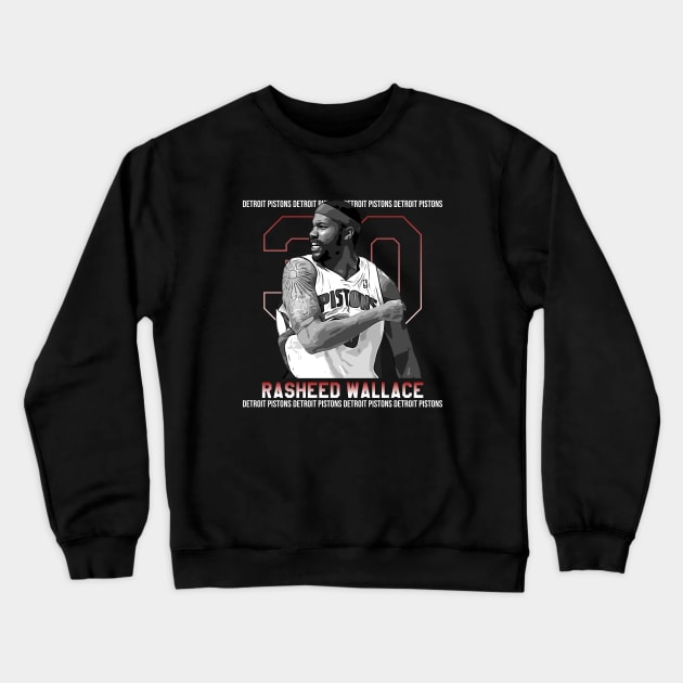 Rasheed wallace | 30 Crewneck Sweatshirt by Aloenalone